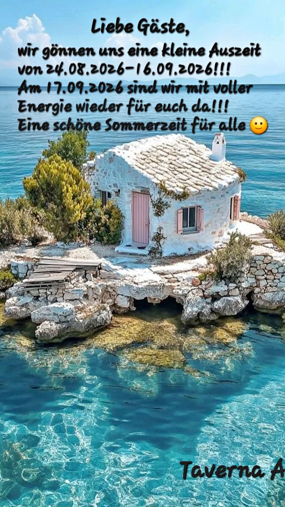 Taverna Axia Sommerpause 2026